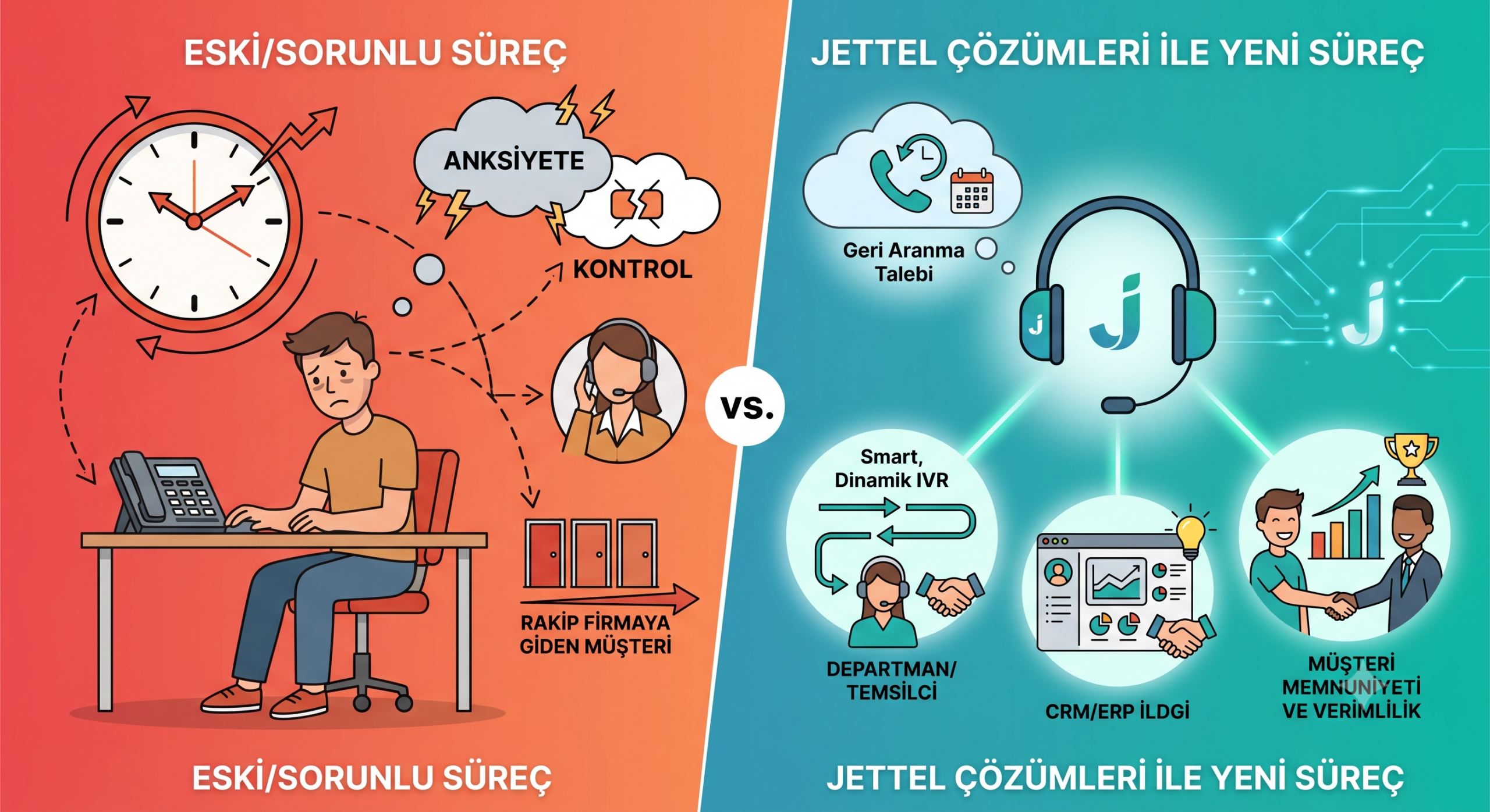 Çağrı Merkezi ve Bulut Santralinde Müşteri Neden Beklemek İstemiyor? Deneyimi İyileştiren Jettel Çözümleri
